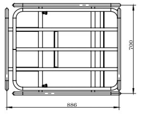 Zipper transport frame EWB150-100LTR